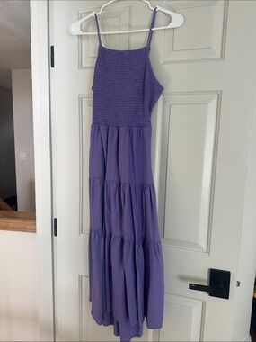 Open back dress 91% cotton 9% linen dress